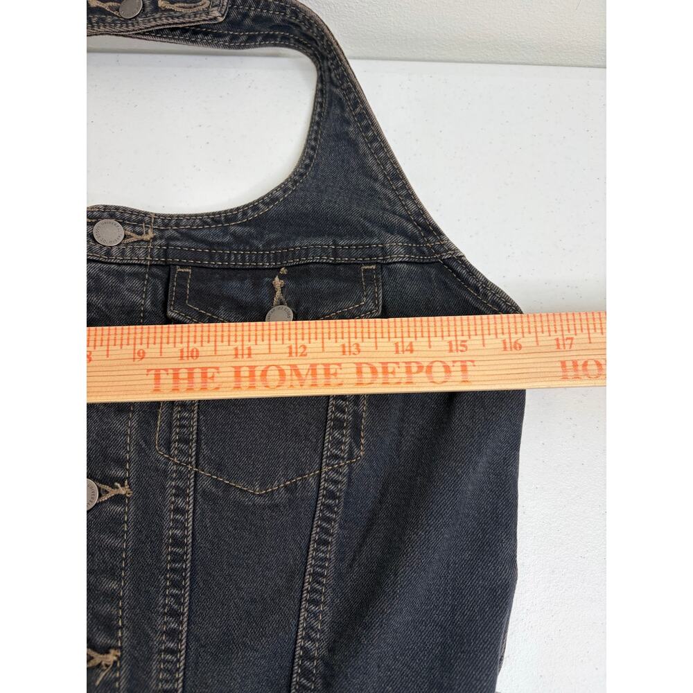 Universal Thread Denim Halter Midi Dress Sz 4 Overalls Boho Festival Western NWT - Picture 7 of 11